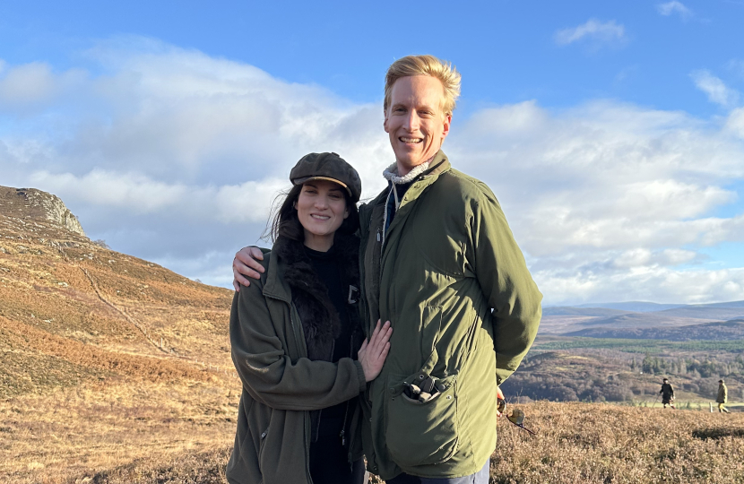 James and Addy in Scotland